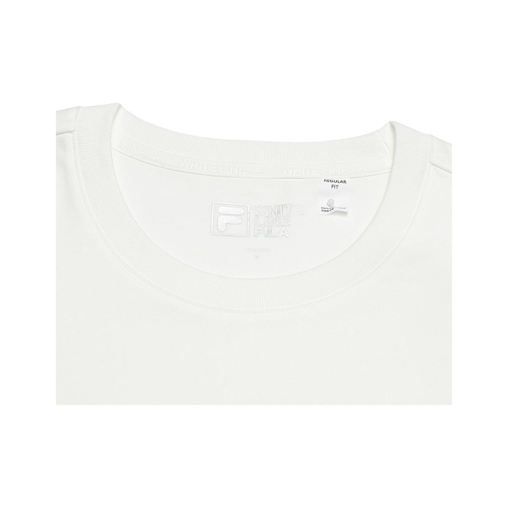 Fila Heritage Simple Fashion Versatile Sports Casual Comfortable Knit Pullover Long Sleeve T-Shirt Men Tops F11M548216F-WT