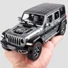 1/22 Model Jeep Wrangler Diecast Toy Car Model, Scale Metal Alloy Vehicle for Kids Boys Girls Adults, Doors Open,Gifts Gray