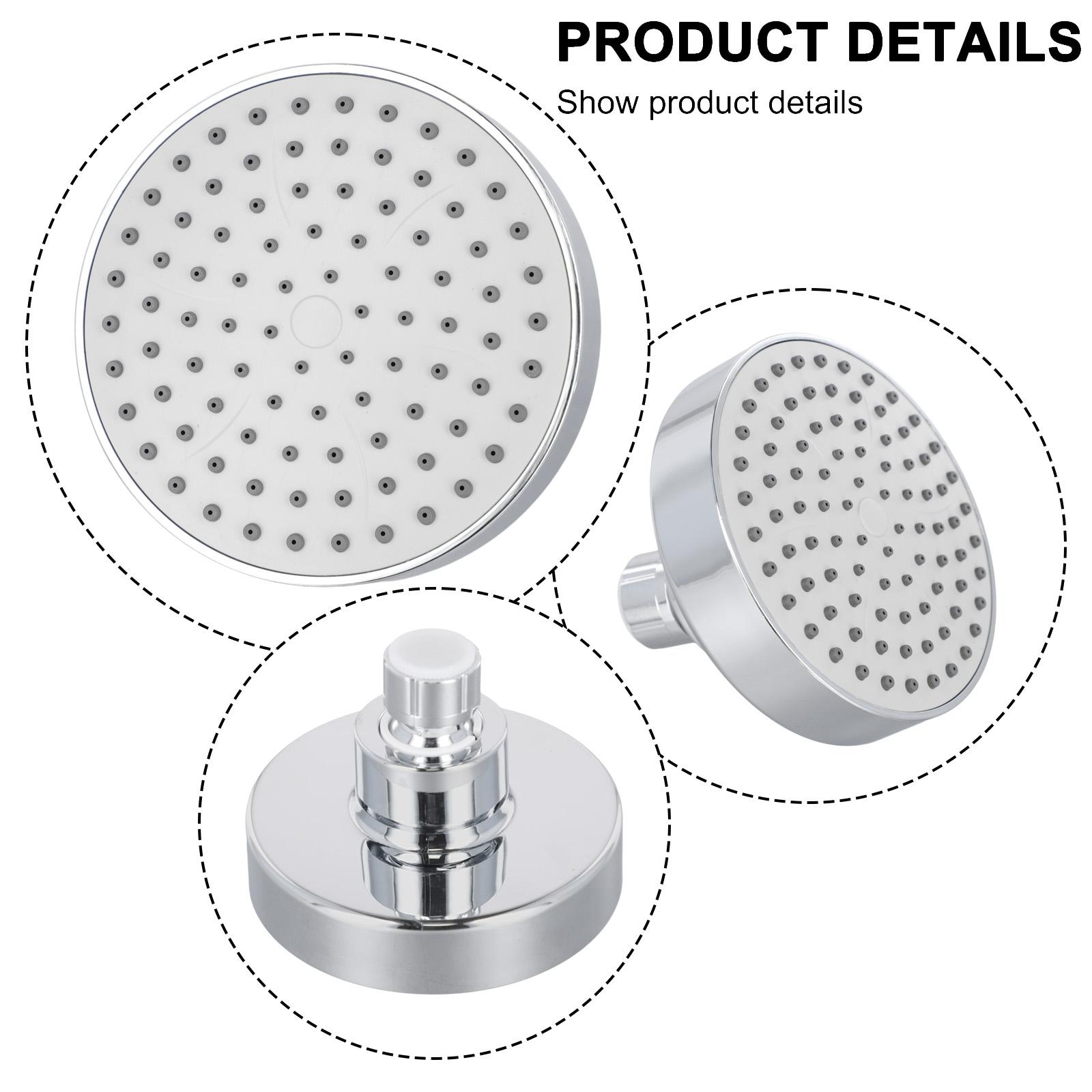 Quality Craftsmanship in Thickened ABS Plastic Rainfall Shower Head серебряный