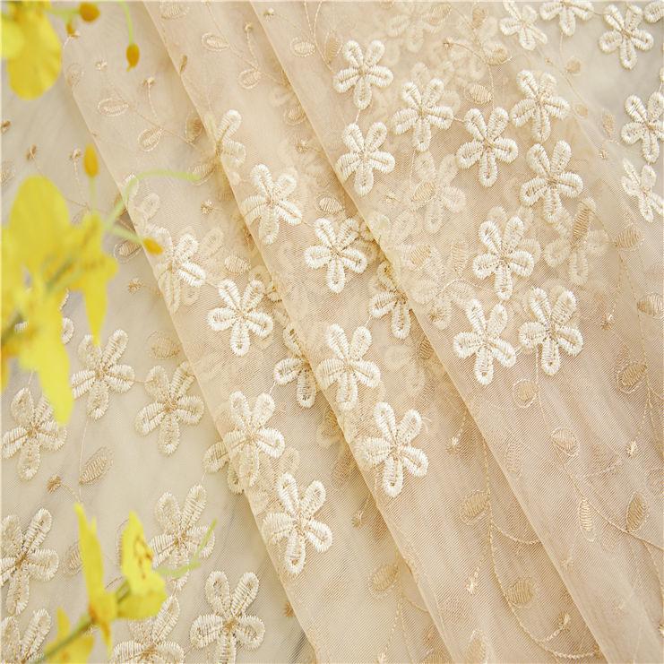 1 buc Cortină Transparentă Europeană cu Flori Embosate Pentru Camera de Zi Broderie 3D Cortină de Tul Transparentă Pentru Dormitor Birou Living Sufragerie Dormitor