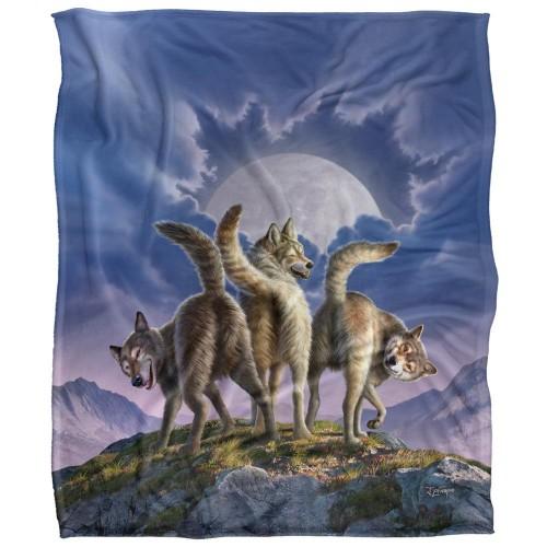 JQ Licensing Jlo Silky Wolf Pack Supersoft Blanket