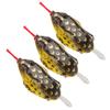 3 Stück Glitzer Weiches Silikonköder Künstlicher Simulations Lebensechter Köder Angelzubehör 5,5cm 13g3#
