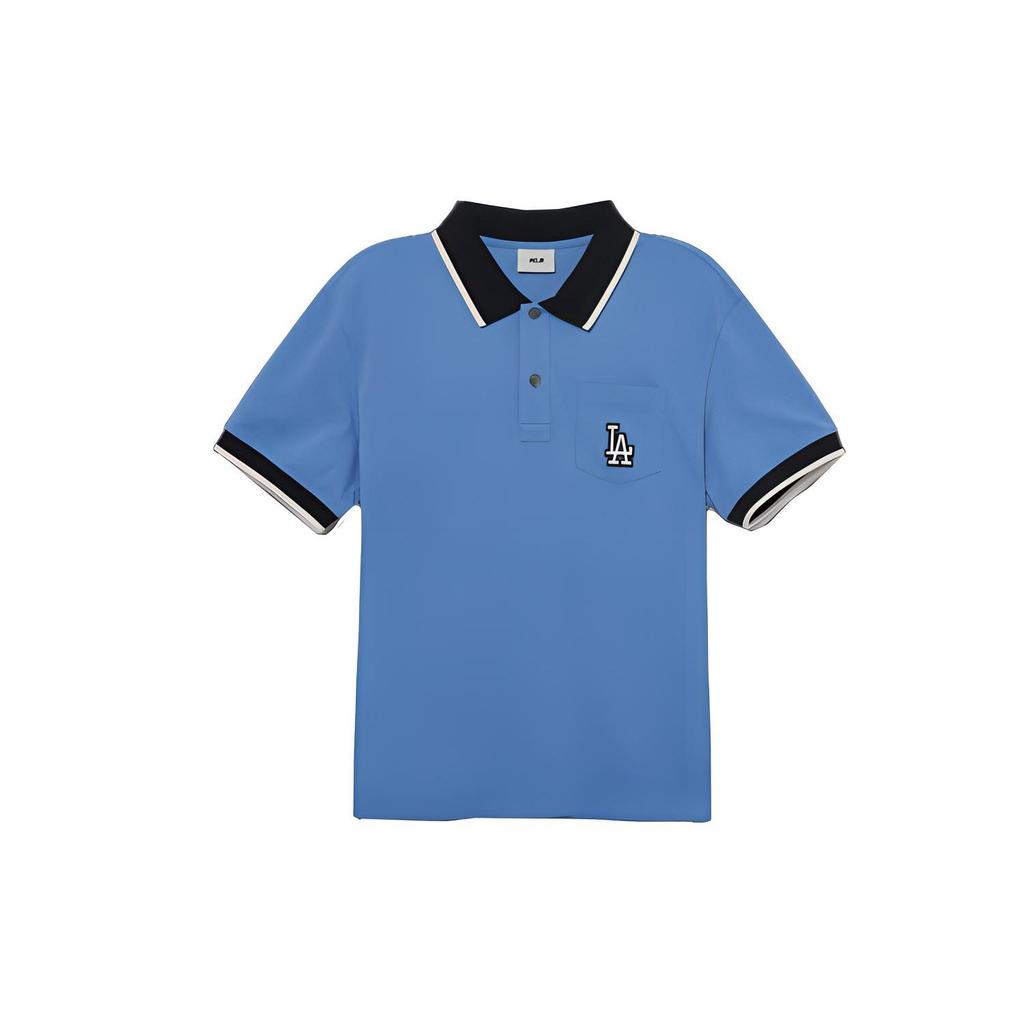 MLB Polo Shirts Men's Blue Moderate 3LPQB0133-07CBL