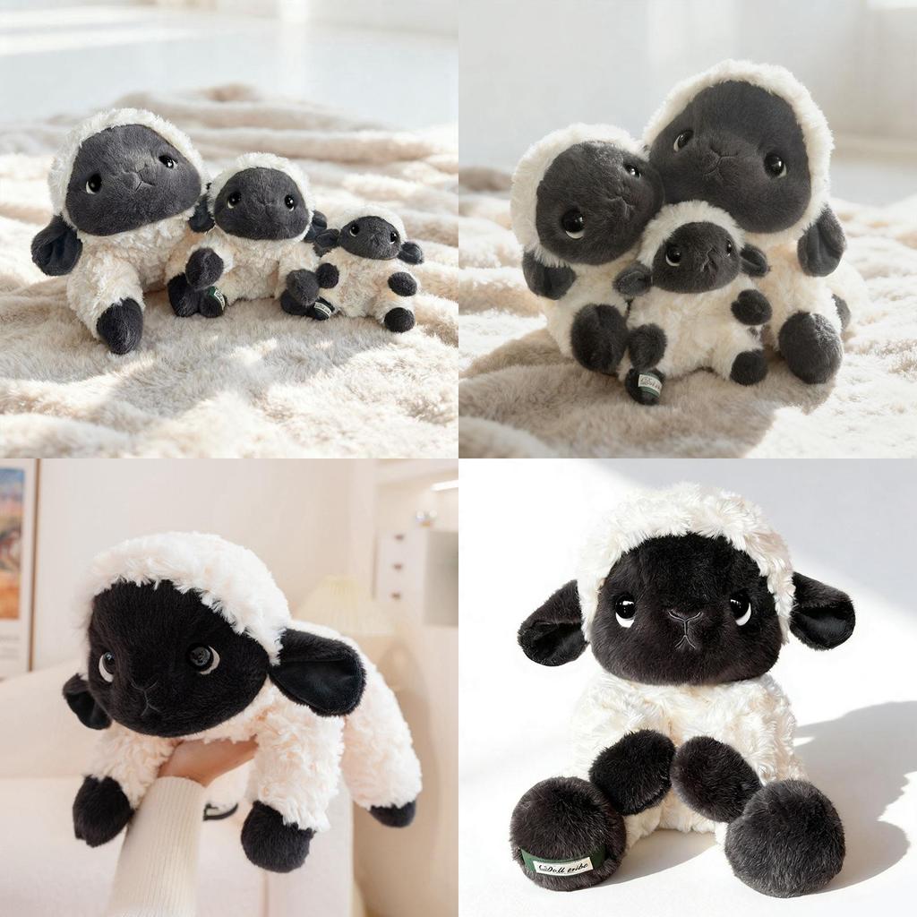 Schaf-Plüschtier mit superweichem Kurzplüsch für Geburtstagsgeschenk für Kinder