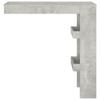 VidaXL Wall-mounted Bar Table Concrete Grey 102x45x103.5cm Engineered Wood 811785