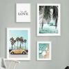 Green Beach Scenery Seascape Landscape Aesthetic Canvas Painting Posters and Prints Wall Art Picture For Living Room Decoration