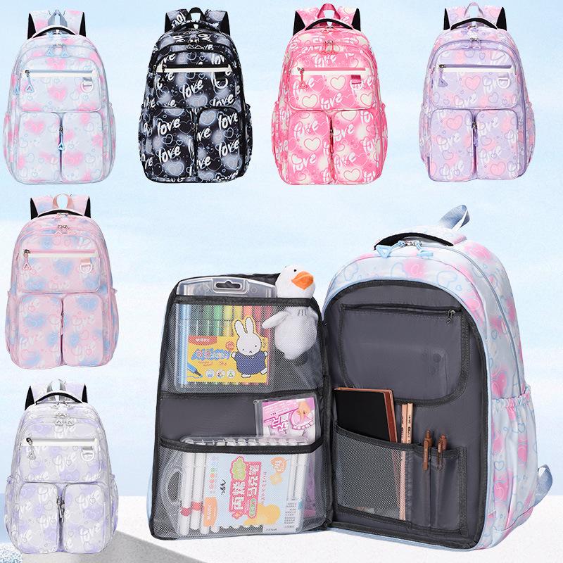 School bag, refrigerator-type door opening, student school bag, women's lightweight and large-capacity burden reduction, dream backpack