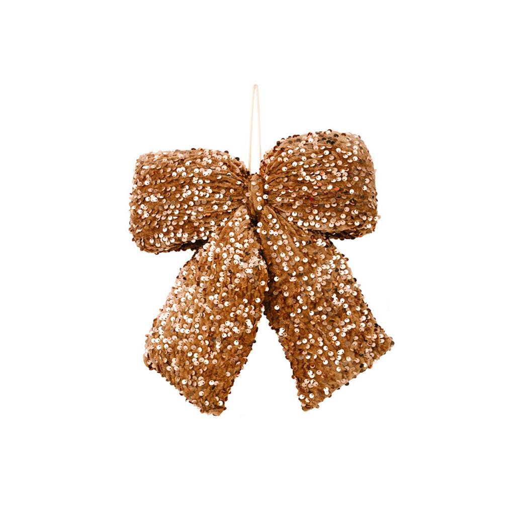 Christmas Decorations Sequin Bow Pendants Christmas Tree Decoration Bow Pendants Wedding Arrangements