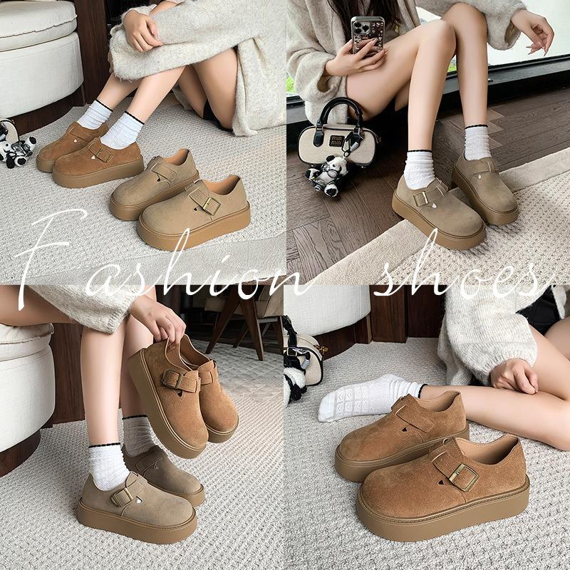 Retro thick-soled bag head and half slippers for women, new in spring and autumn, lazy woman with one foot