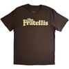 Rock Off Officially Licensed Products The Fratellis Classic Logo T Shirt L Brown