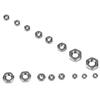 140pcs Stainless Steel Nut M1/M1.2/M1.4/M1.6/M2/M2.5/M3 Thread Stainless Steel Hex Hexagonal Nuts