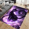 Mystical cosmic feline energy carpet Yoga living room room decor children's crawling mat doormat area rug games mat