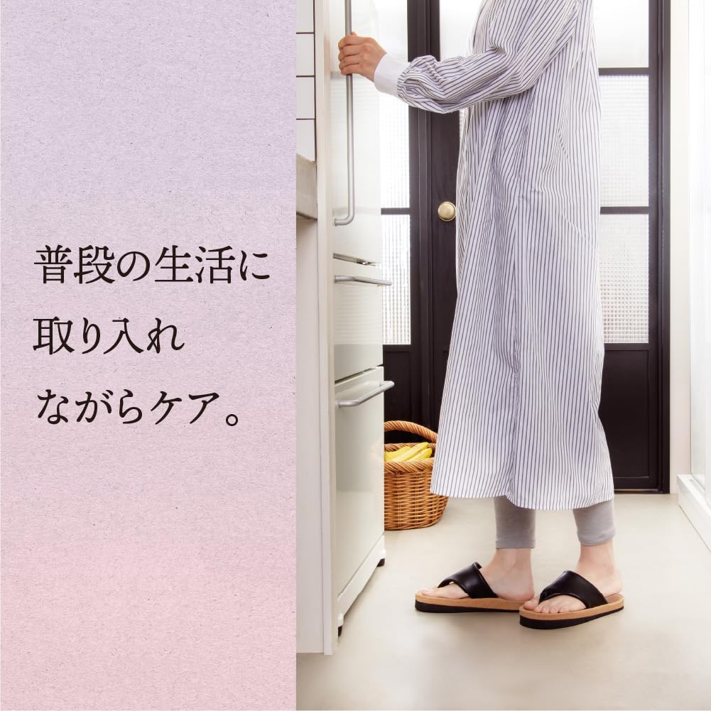 Alphax Women's Sliet Hanao Indoor Core Training Slippers, Open Front, Black, Sizes 23.0cm-25.0cm