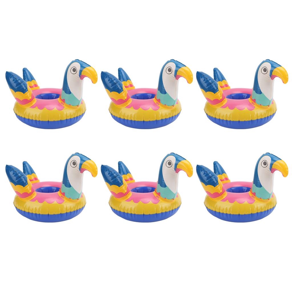 10pcs Inflatable Drink Holder Portable Cute Bird Pool Party Cup Holders Floats Decoration