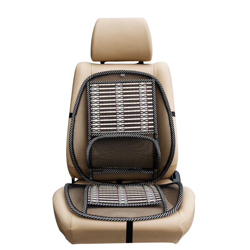 Coussin de Support Lombaire Universel en Soie Glacée - Respirant, Coussin de Siège Frais pour Voiture