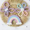 Handwovens Rainbows Butterfly Flowers Wall Decoration Nursery Bohemians Home Decoration For Children Playroom