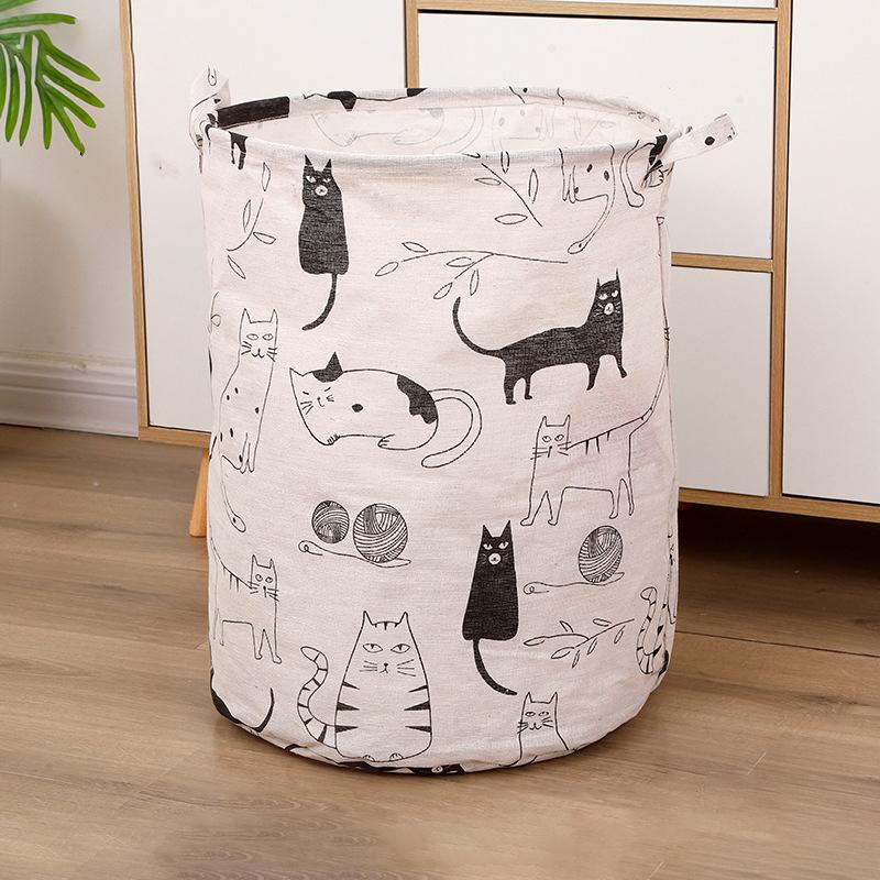 Dirty Clothes Storage Basket Bathroom Storage Bucket Foldable Storage Bag