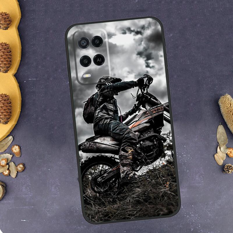 Fashion Motorcycle Man Phone Case For Oppo A78 A38 A58 A74 A15 A80 A60 A40 A94 A54 A98 A18 A16 A76 A96 A17 A77 A57S