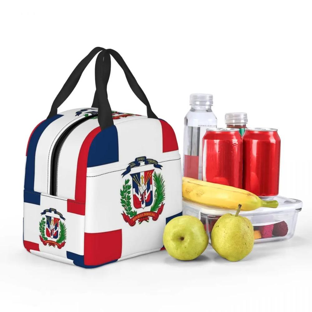 Dominican Republic Flag Gifts, Insulated Lunch Bag for Kids School Cooler Thermal Food Box Tote Leakproof Lunch Boxes Container