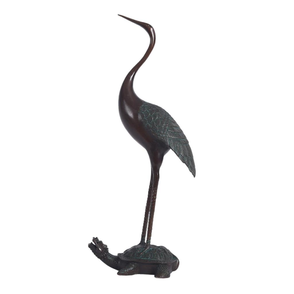 Turtle Crane Ornament Home Decoration Statue Figurine Tabletop Sculpture