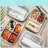 Boîte à Bento pour Enfants en Acier Inoxydable Avec Compartiments Scellés et Grande Capacité Pour l'École et l'Extérieur