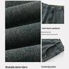 VUUG Men's American Retro Curved Knife Jeans