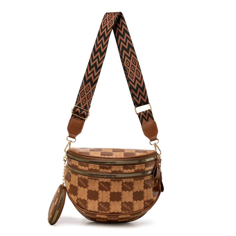 Módní luxusní nový styl šachovnicová messenger taška do třídy dojíždění všestranná taška přes jedno rameno messenger taška dámská