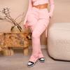Women's Fashion Sport Solid Color Pocket Casual Sweatpants Pants