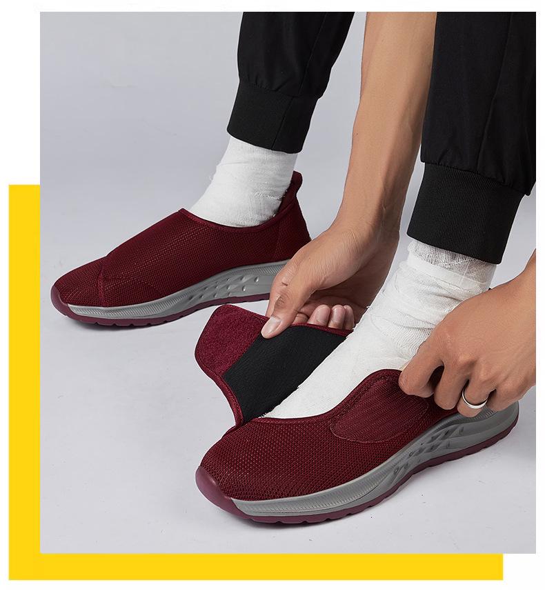 Podzimní pohodlná obuv: Široká noha, boty na chůzi s vbočeným palcem pro muže a ženy ve věku 50+ (Model A112)