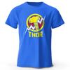 Summer Thunder Thunder printed Unisex's T-shirt fashion trend retro style summer top T-shirt street large size all match