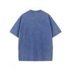 Herren Schweres Gewaschenes Vintage Lockeres Drop Shoulder Kurzarm T-Shirt