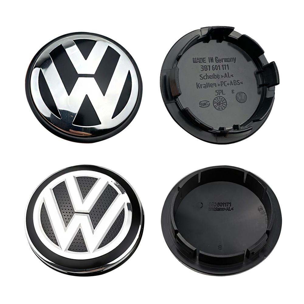 VW Wheel Center Hub Caps 4pcs 56mm 65mm For Peugeot VW GTI Scirocco Polo T5 Passat B6 Golf Tiguan Jetta T-ROC 3B7601171 1J0601171