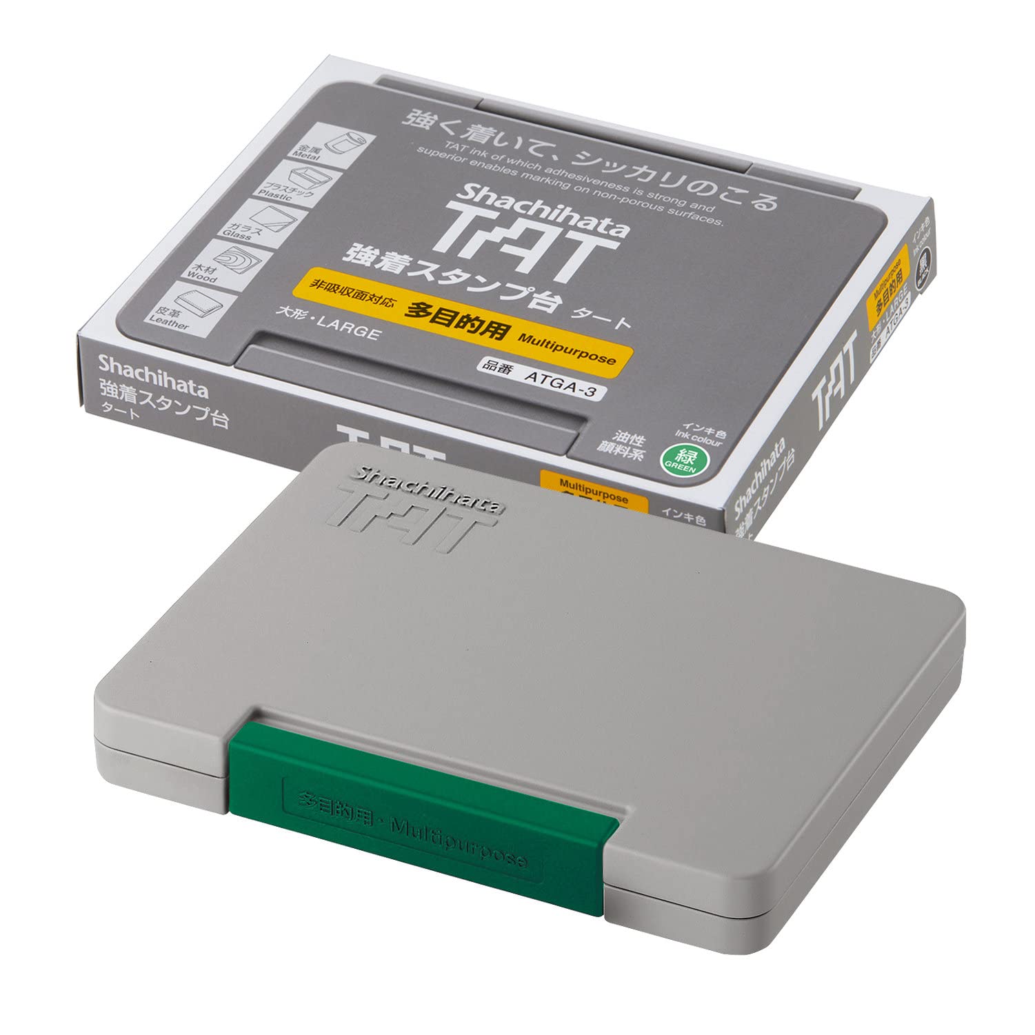 

Многоцелевая штемпельная подушка Shachihata TAT, большая, зеленая, ATGA-3-G