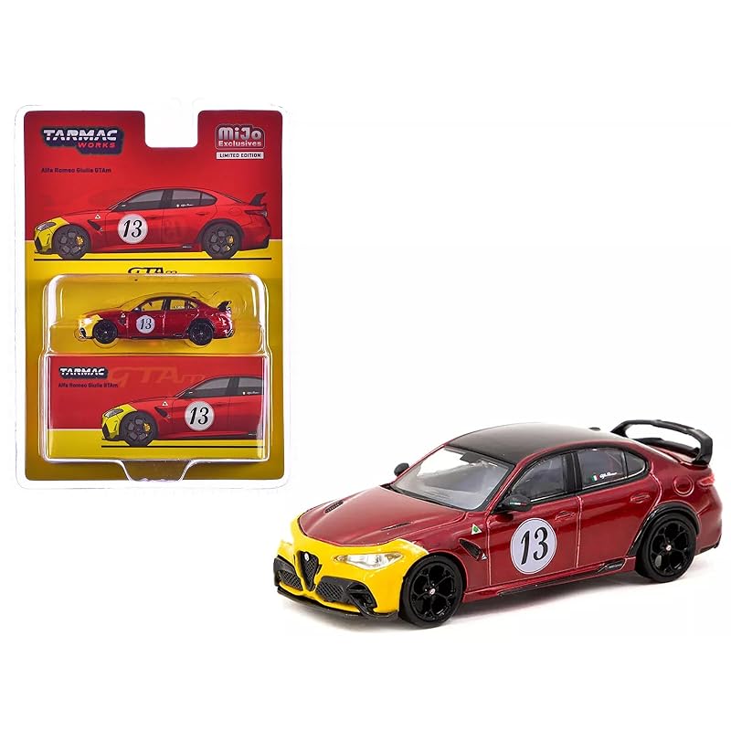 

tarmac works 1/64 alfa romeo Julia GTA красно-желтый TARMAC WORKS GIULIA Мини-автомобиль MiJo limited [продукт]
