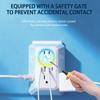 Outlet Surges Protector Extender Outlet Splitter With 6 Outlets 2 USB Ports 2 USB C Ports Small Power Strip For Home Travel