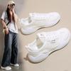 Platform sneakers women's summer 2025 new casual shoes mesh shoes women's breathable mesh white shoes lightweight soft running shoes