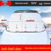 Magnetic Car Windshield Snow & Sun Cover: Dustproof, Heat-Insulating Half Sunshade
