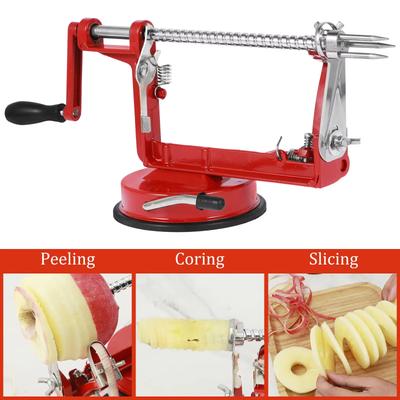 3 In 1 Peeler Slicer Corer Stainless Steel Multifunctional Manual Rotating Twisted Spiral Potato Peeler Tools for Home Kitchen