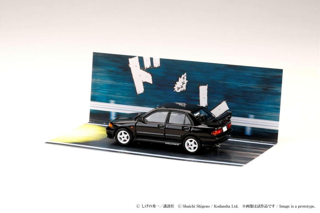 Mitsubishi Lancer RS Evolution III Initial D Kyoichi Sudo VS Ryosuke Takahashi 1/64 /