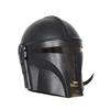 Handmade Black Helmet Steel Halloween Helmet With Chain Strap Gift