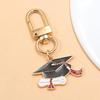 European & American Cross-Border Alloy Jewelry: Graduate's Hat & Flower Pendant Charm