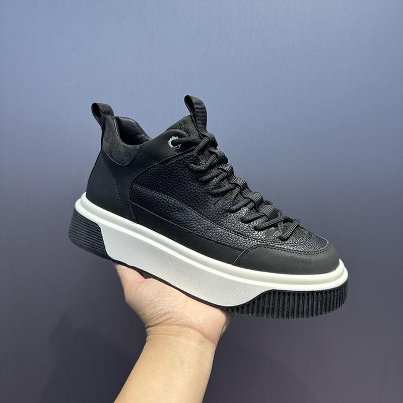 High-top board shoes New spring and autumn color matching trendy shoes Platform comfortable casual shoes qs