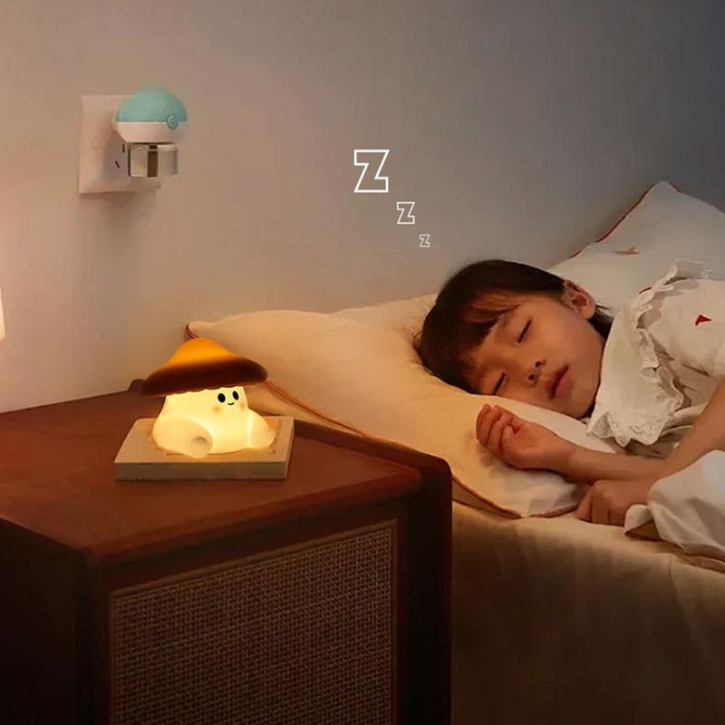 Mushroom Night Light Dimmable 3modes Mushroom Lights Innovative Sensor Long-Lasting Battery Table Decor for Kids Room Boys Girls