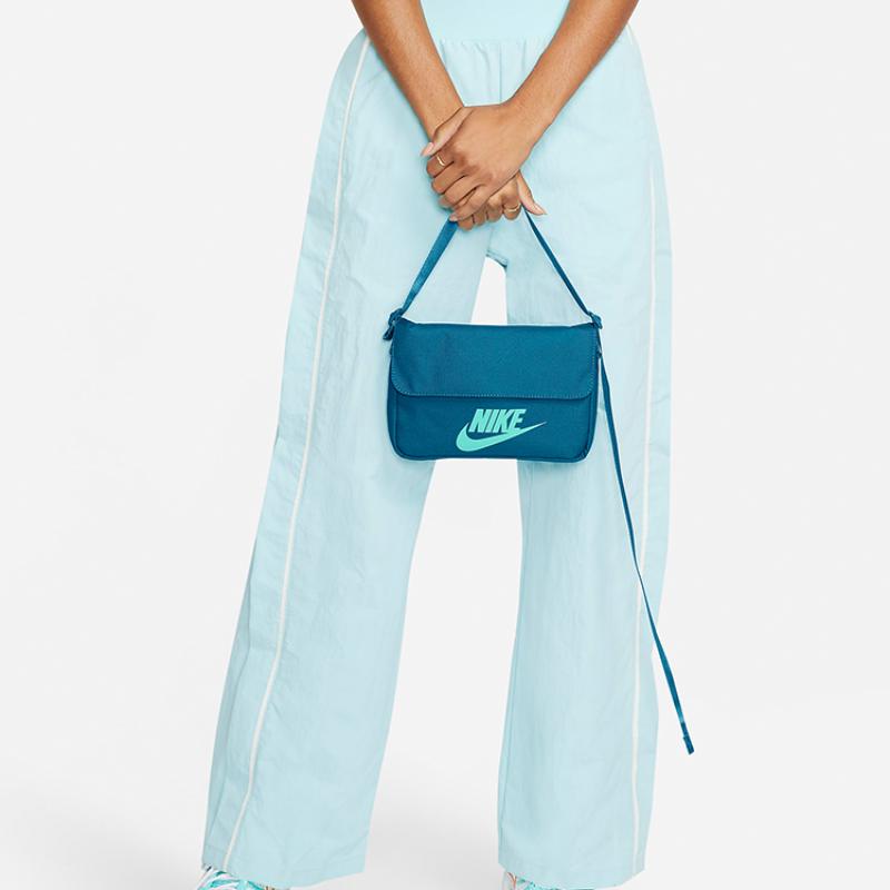 Nike Polyester Shoulder Bag, Crossbody Bag Unisex Dock Blue Casual CW9300-404