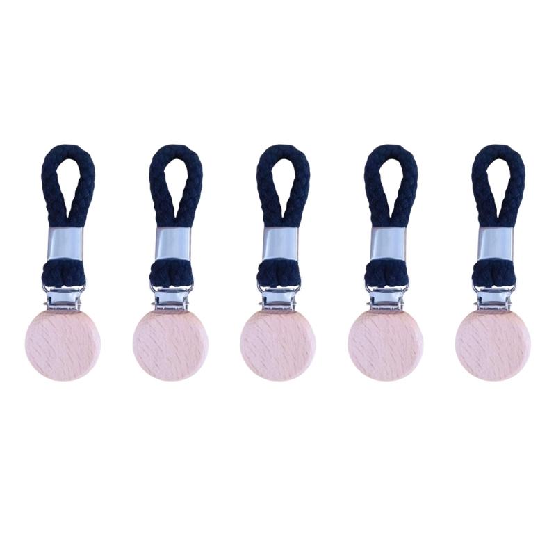 Set of 5 Sturdy Wood Towel Holders With Corn Texture Designs Accessory Portable for Enhances Stability and Tidying