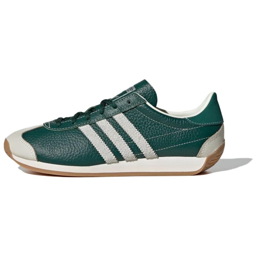 Adidas Originals Country Og Comfortable Retro Slip Resistant Durable Low Top Skate Shoes Women sneaker Green White IE3939