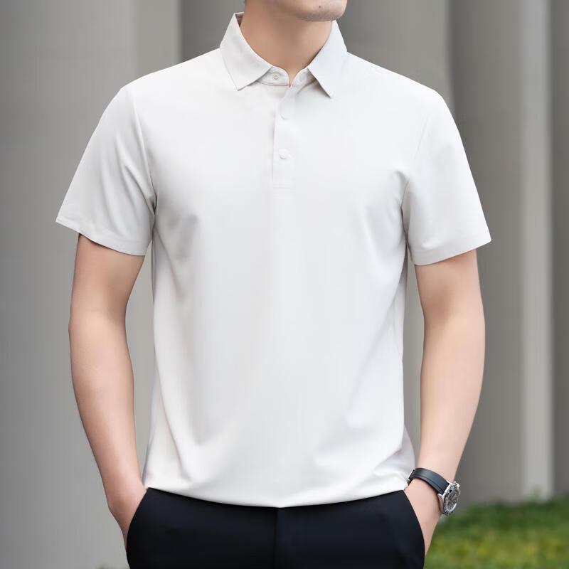 

Yiliteng Men s Seamless Short-Sleeve Polo Shirt L
