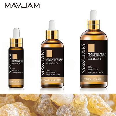 MAYJAM Olio Essenziale Puro di Incenso per Umidificatore Lampada Profumata Aromaterapia Diffusore Rinfrescante per il Corpo Alleviare 10ml/30ml/100ml