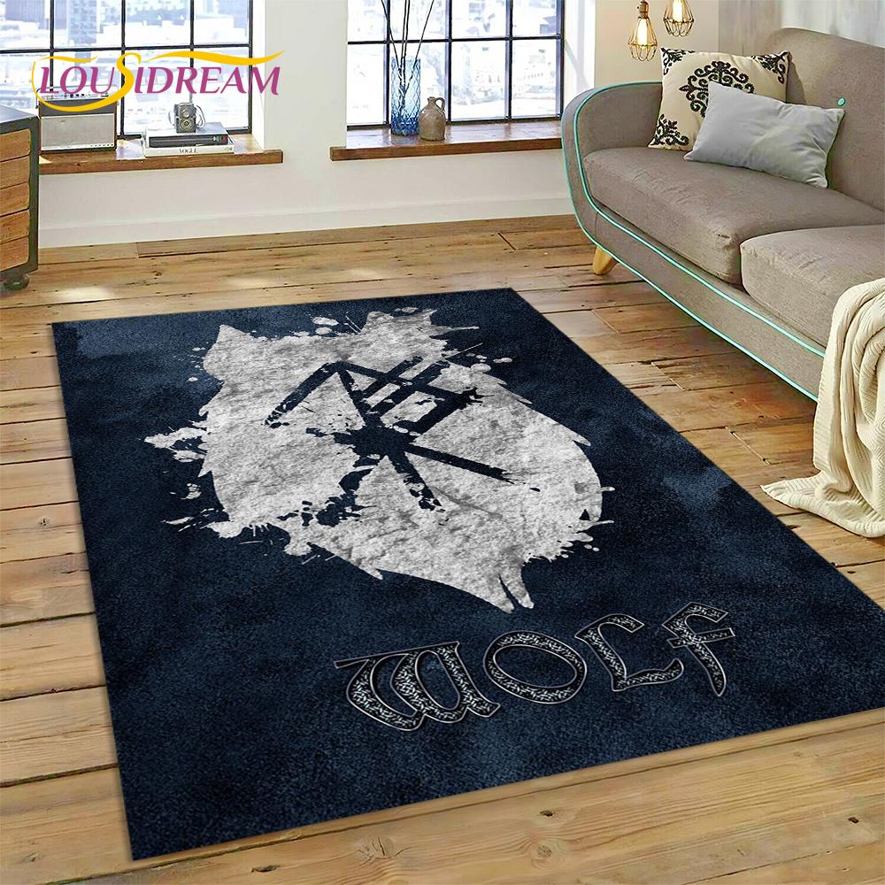 Severská vikingská mytologie Odin Valhalla Koberec Kobereček pro Domov Obývací pokoj Ložnice Pohovka Vstupní rohožka Dekorace, dětský Koberec Protiskluzová Podložka na Podlahu