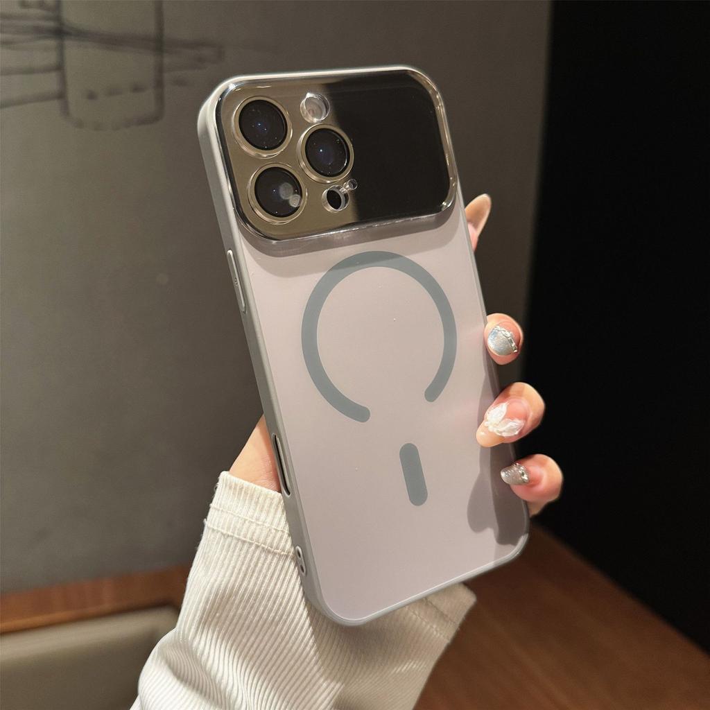 Frosted Skin Sensitive Magnetic Absorption Suitable for IPhone17PROMAX Macaron Mobile Phone Case Apple 16 Large Window Lens Film